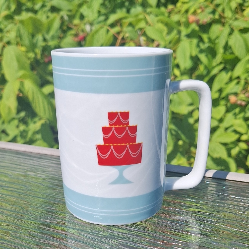Cake Boss Red and Blue Cake Design Mug